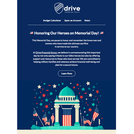 Memorial Day Message Financial Marketing